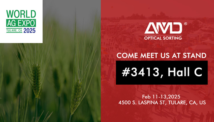 AMD® Optical Sorting stellt auf der World Ag Expo 2025 aus